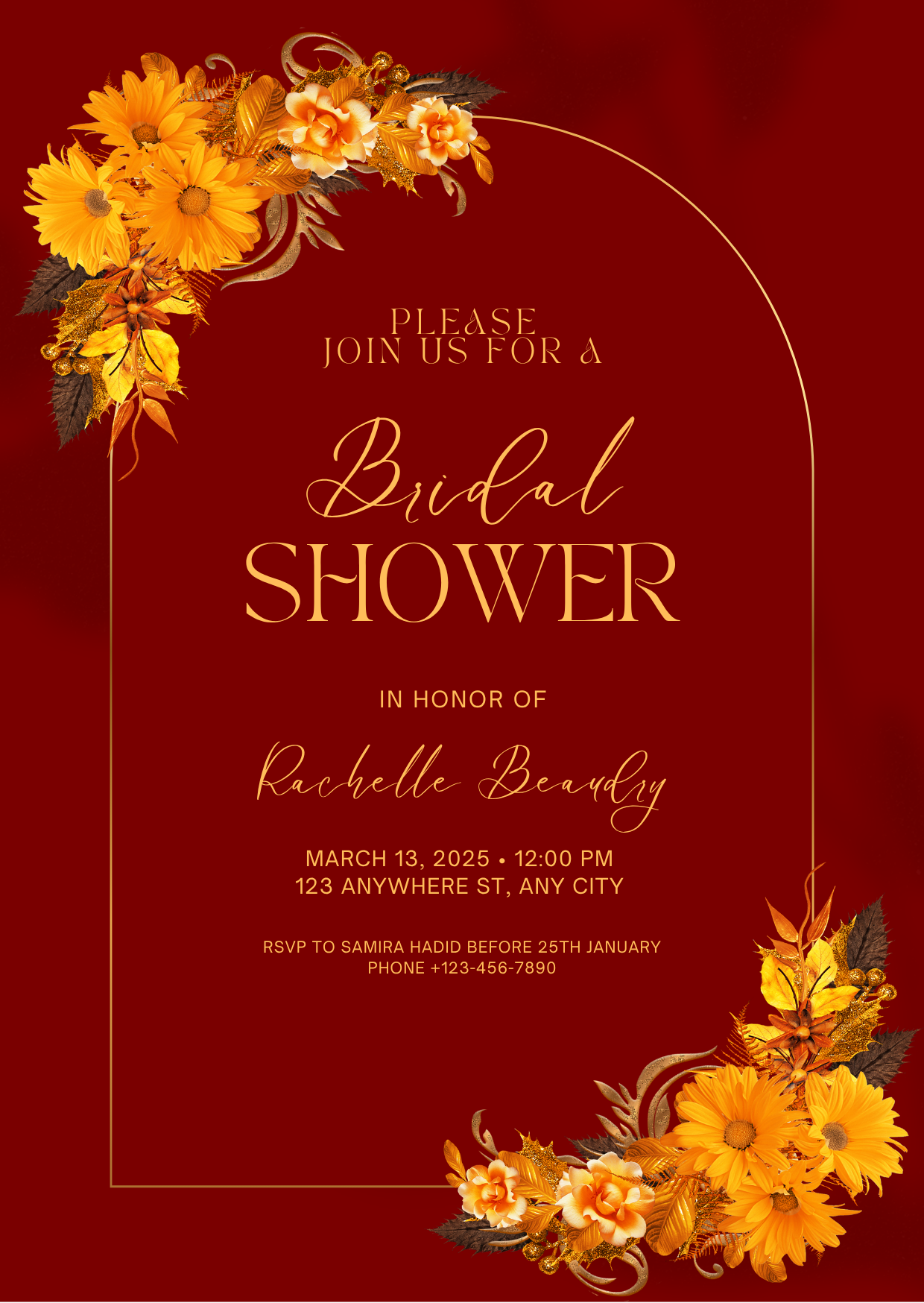 Bridal Shower Invitation Card