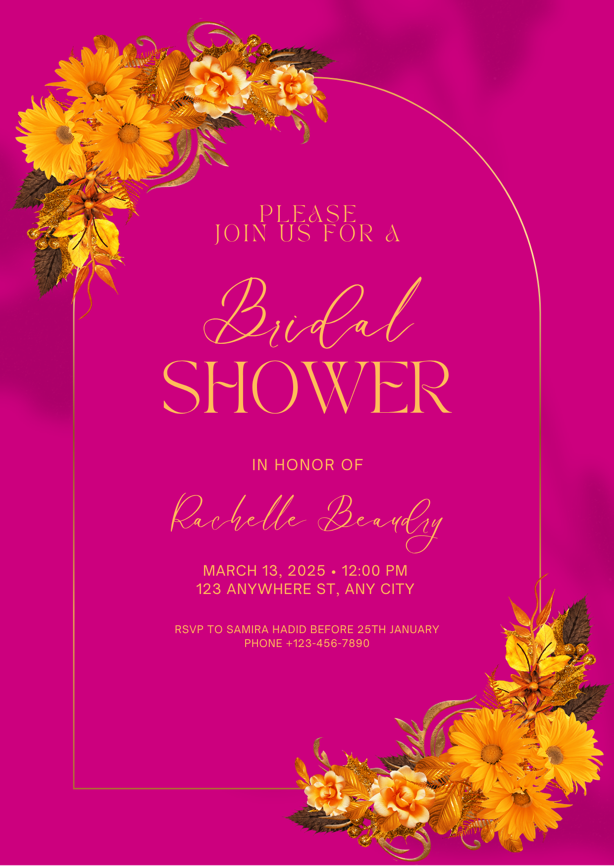 Bridal Shower Invitation Card