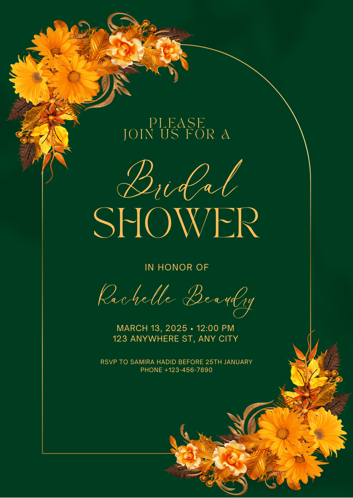 Bridal Shower Invitation Card